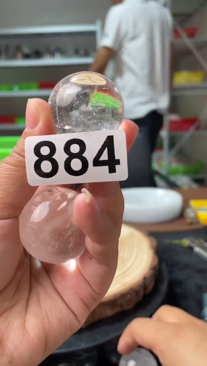 未镶嵌水晶大型摆件（非配饰）白水晶球多样性发其一884 33-35M