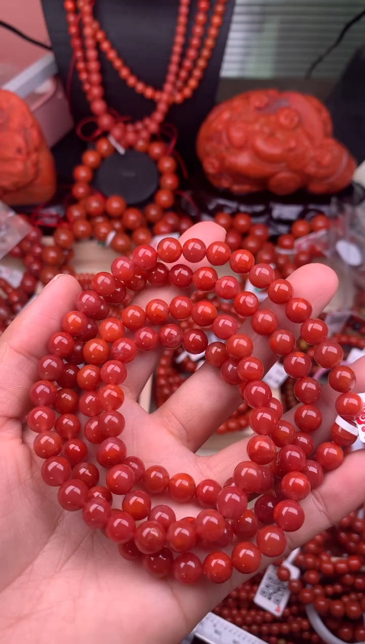 【闪购商品】南红玛瑙珠宝奇石未镶嵌7随机多样性/一条