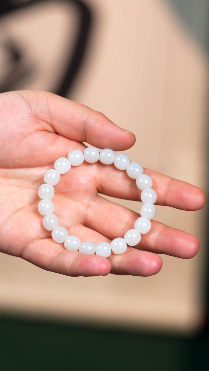 未镶嵌手链和田玉来*猫10mm黑山