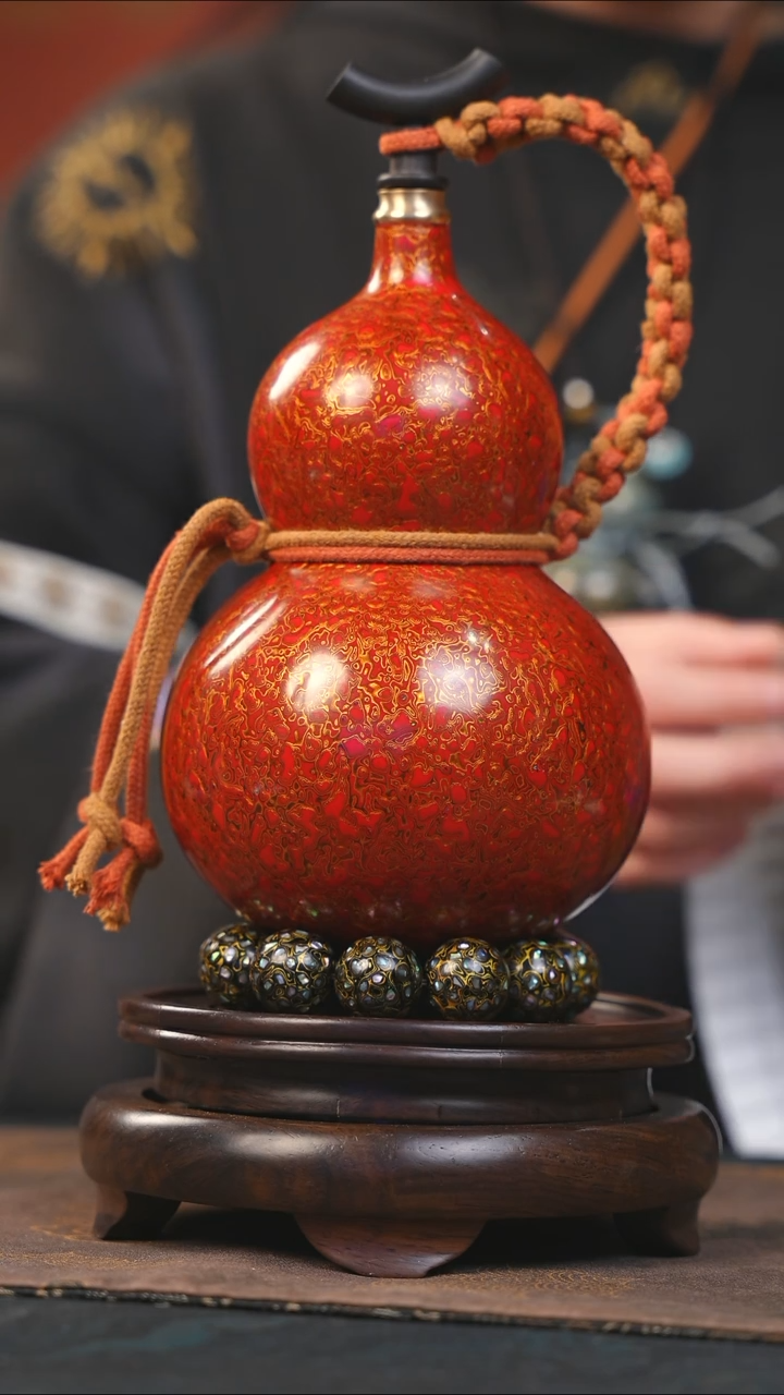 【闪购商品】YV201漆艺酒葫芦不包手串及旋转底座