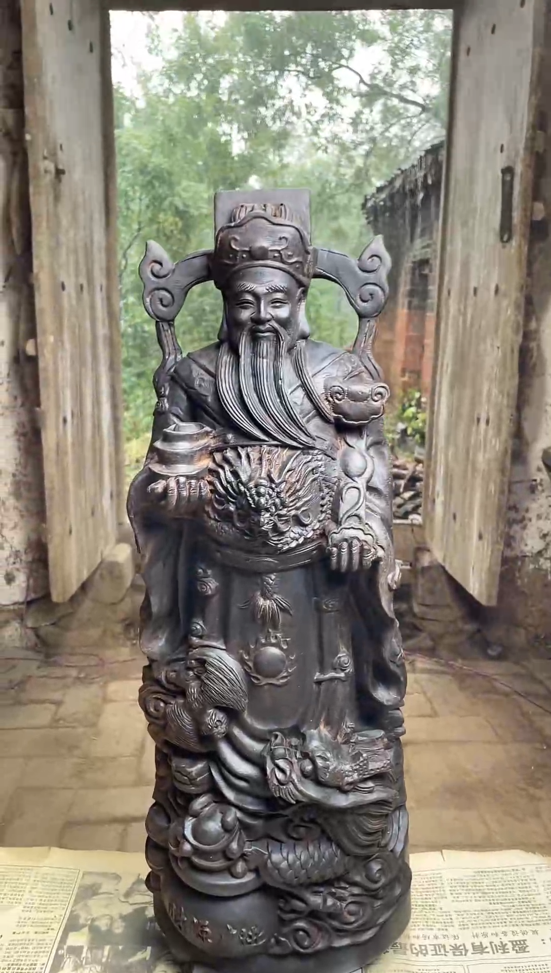 木财神爷摆件好物分享