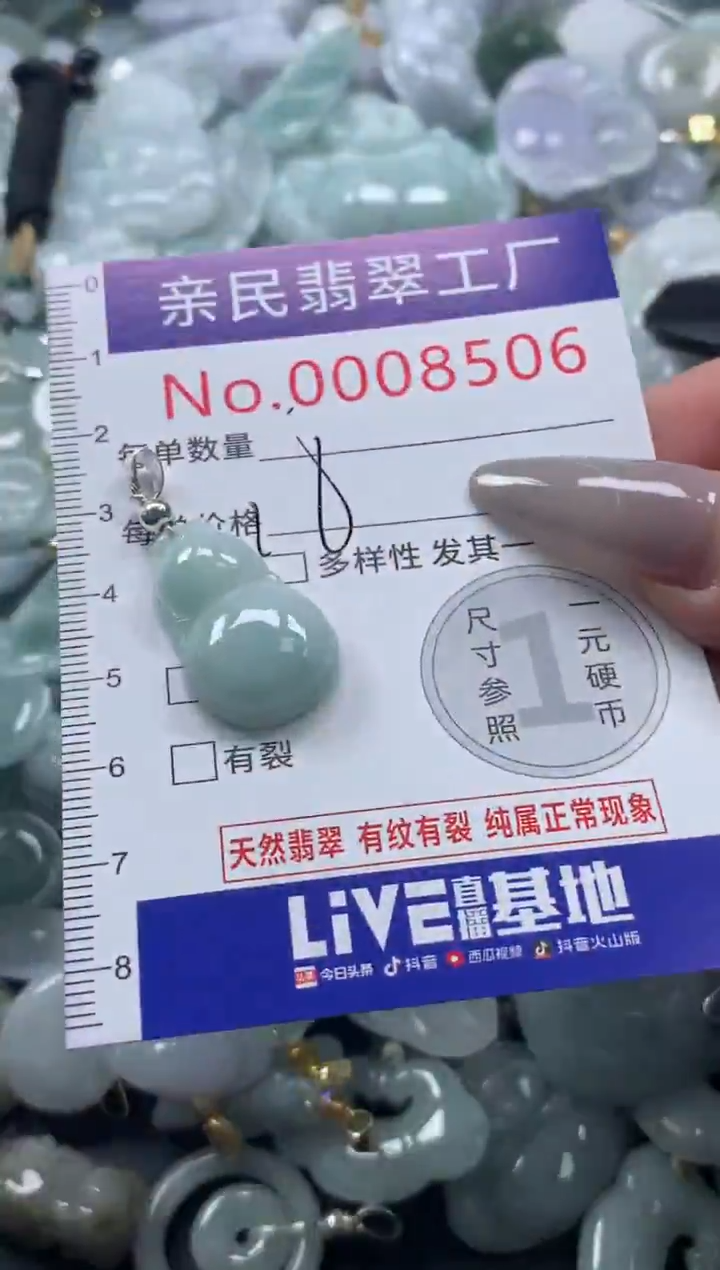 颈饰未镶嵌翡翠8506