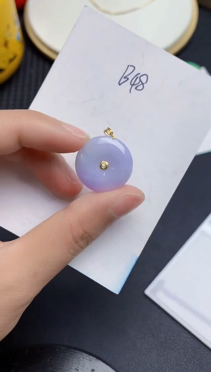 【闪购商品】翡翠颈饰18K金镶嵌000000000