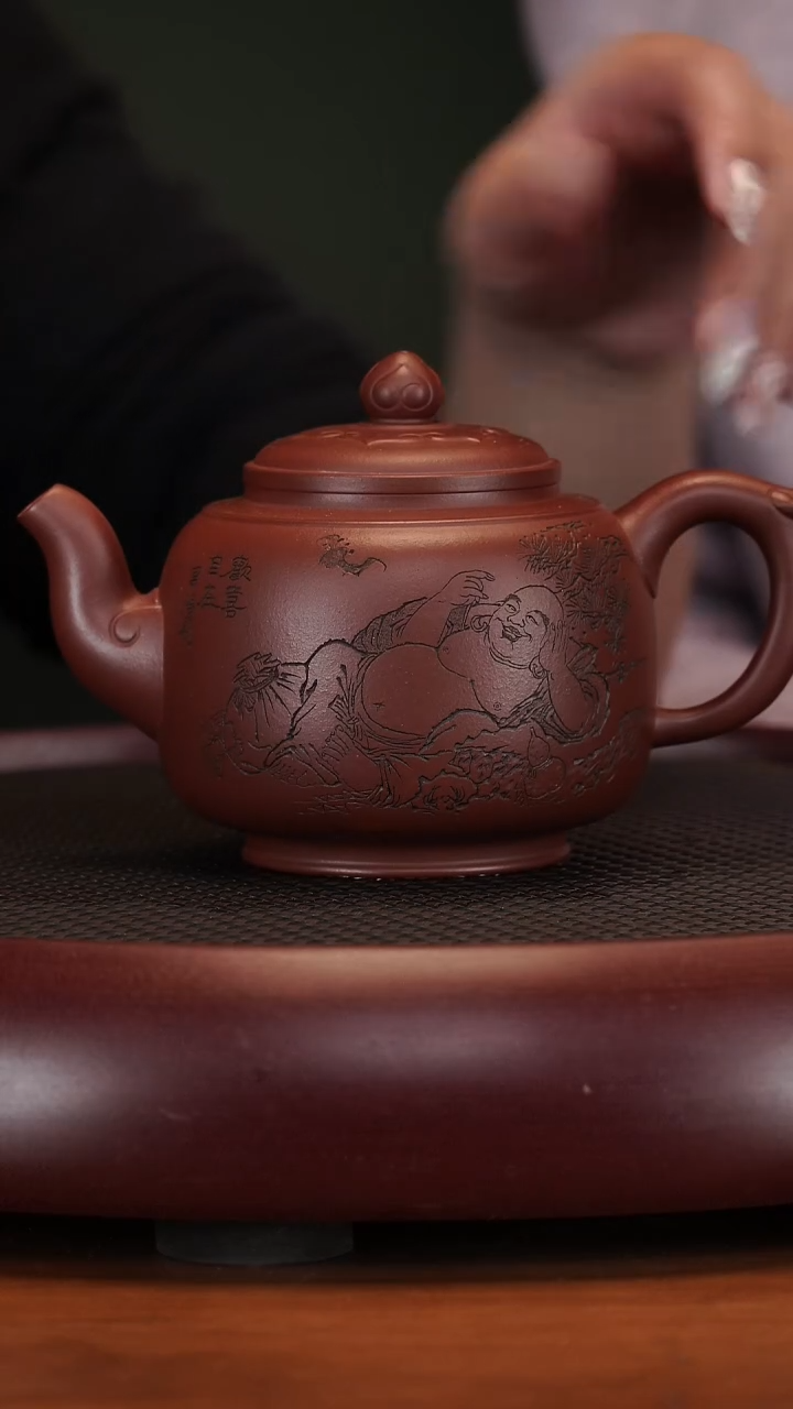 【闪购商品】紫砂茶壶2-18LCHSJH如意顺遂底槽清