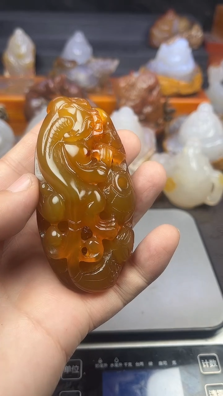 【闪购商品】玛瑙/玉髓手把未镶嵌1