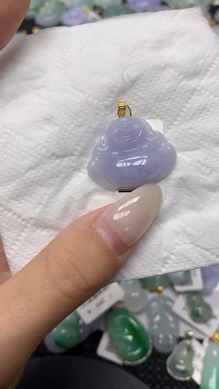 颈饰18K金镶嵌翡翠11111111111