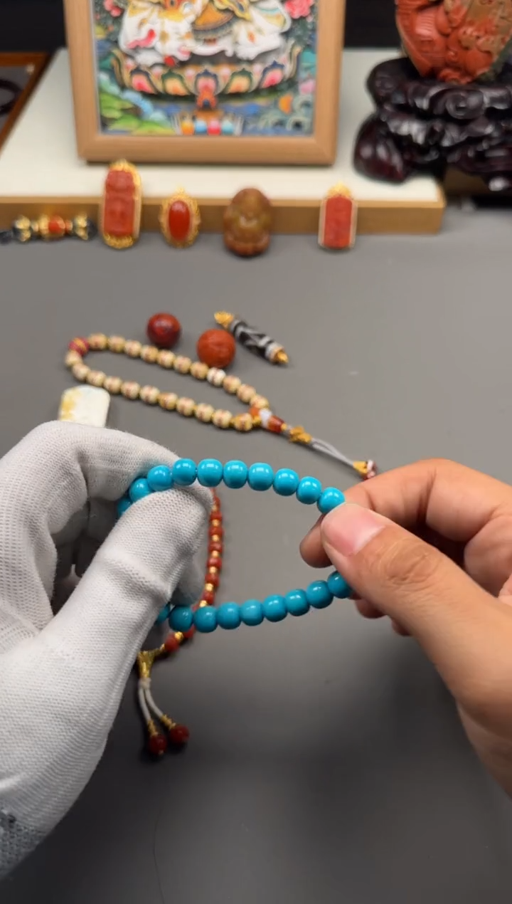 【闪购商品】绿松石配饰配饰18K金镶嵌配饰配饰