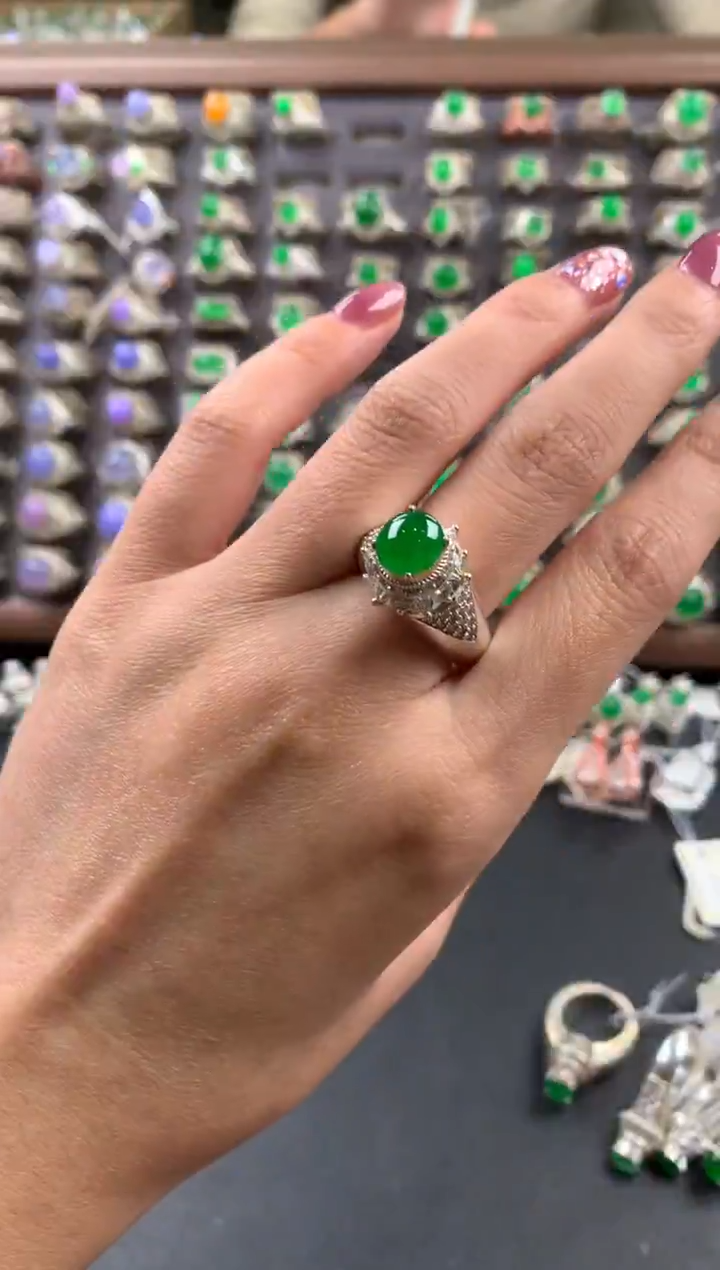 未镶嵌定制翡翠天然缅甸A货翡翠 1.3