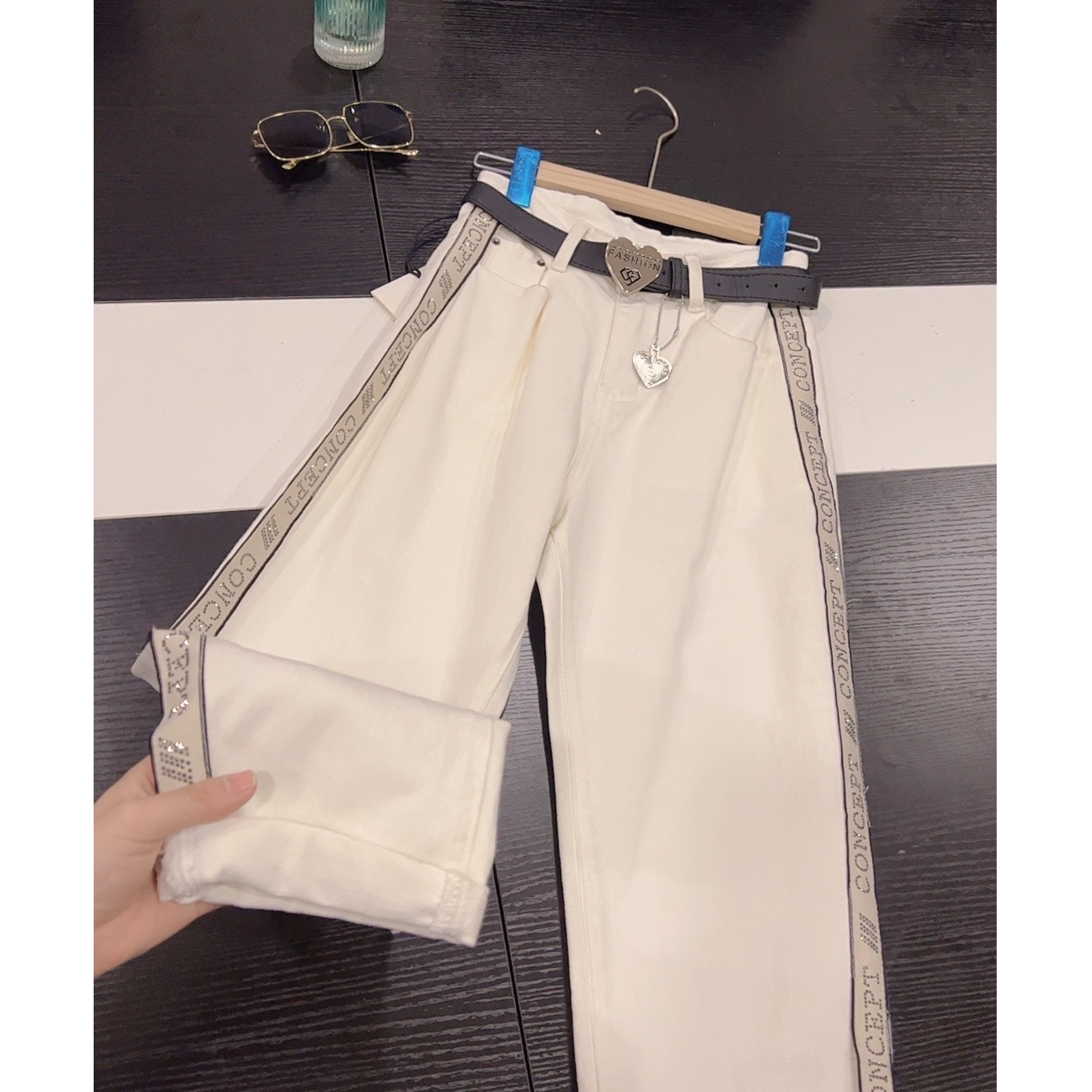 『 牛仔裤S 』显瘦气质洋气潮流百搭设计时尚牛仔裤R08-R12