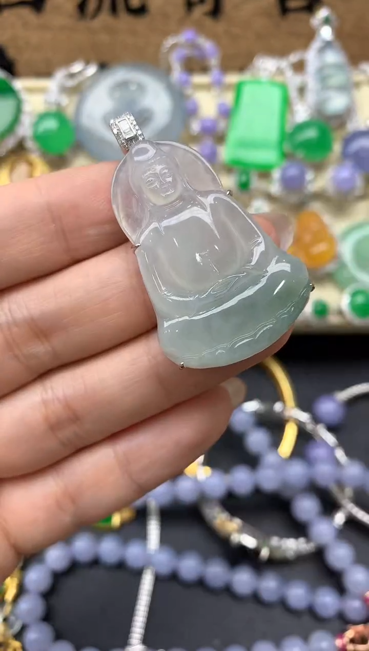 【闪购商品】翡翠颈饰18K金镶嵌427-中国好珍宝