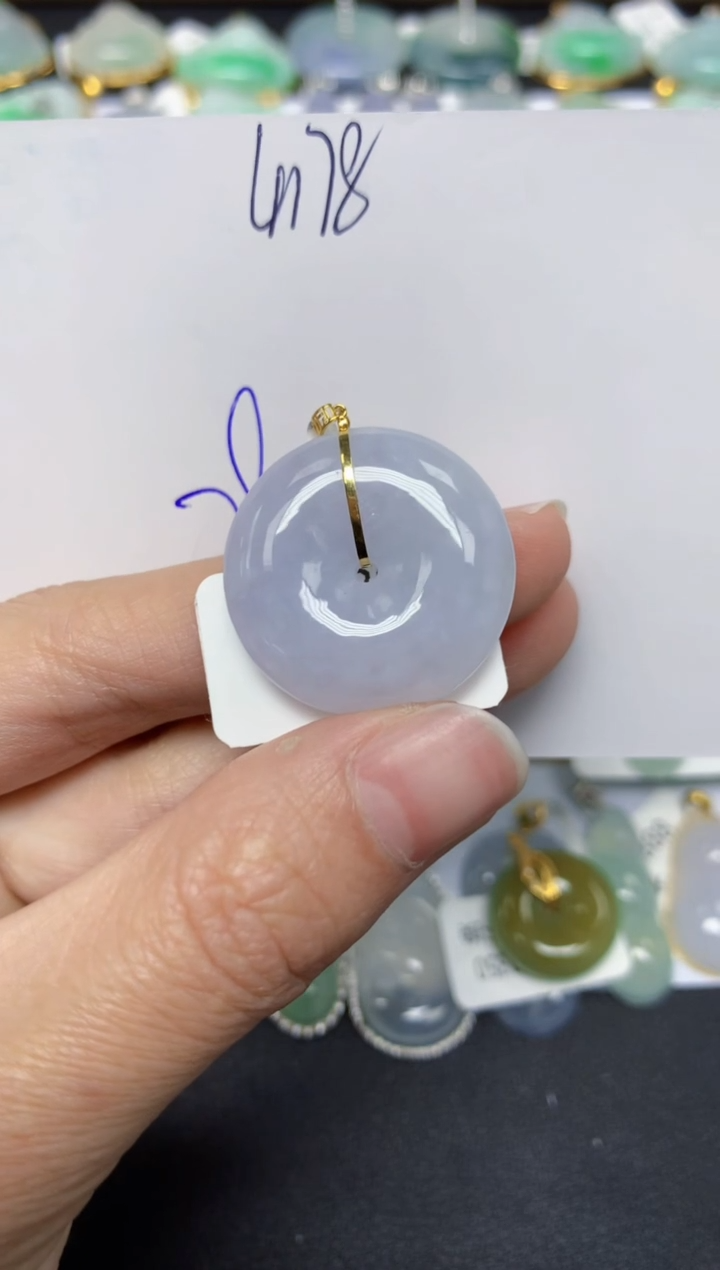 【闪购商品】翡翠颈饰18K金镶嵌 天然翡翠A货