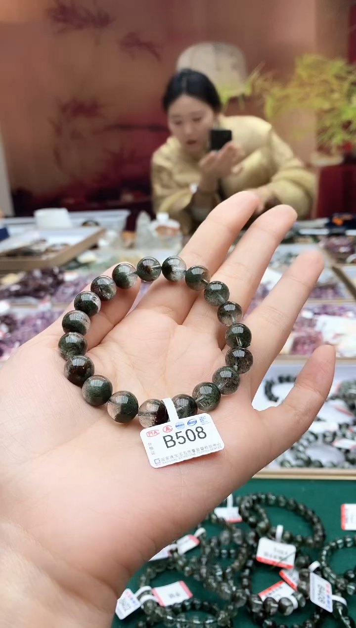 【闪购商品】水晶手链未镶嵌b508 绿幽灵