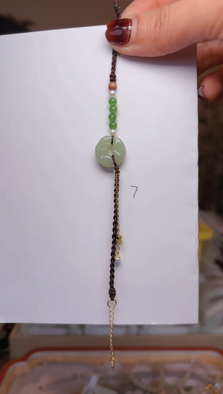 【闪购商品】和田玉挂件未镶嵌凤九手绳