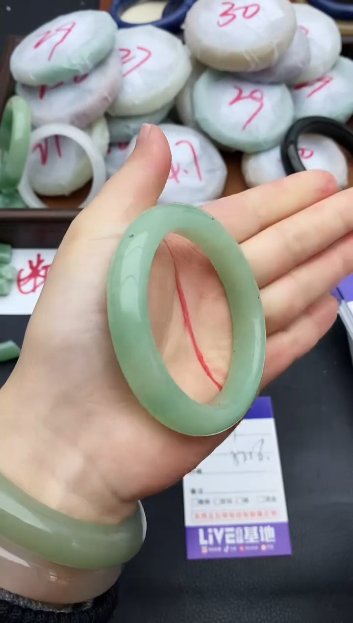 未镶嵌手镯石英质玉19+55/56