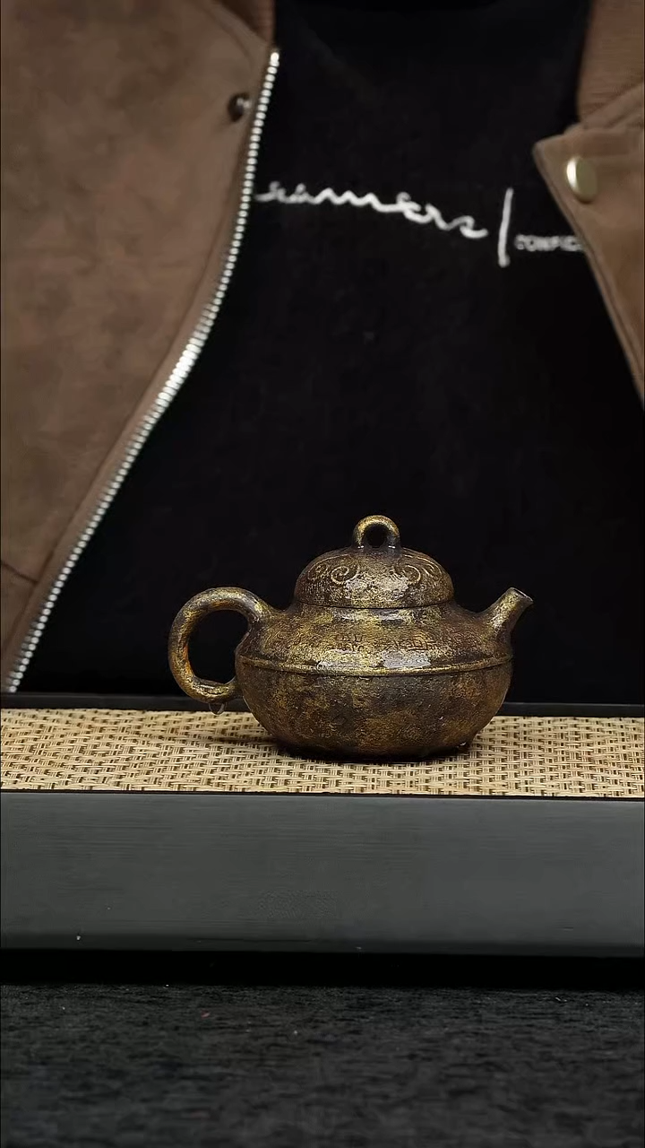 茶壶紫砂五堂 天宝-粉金