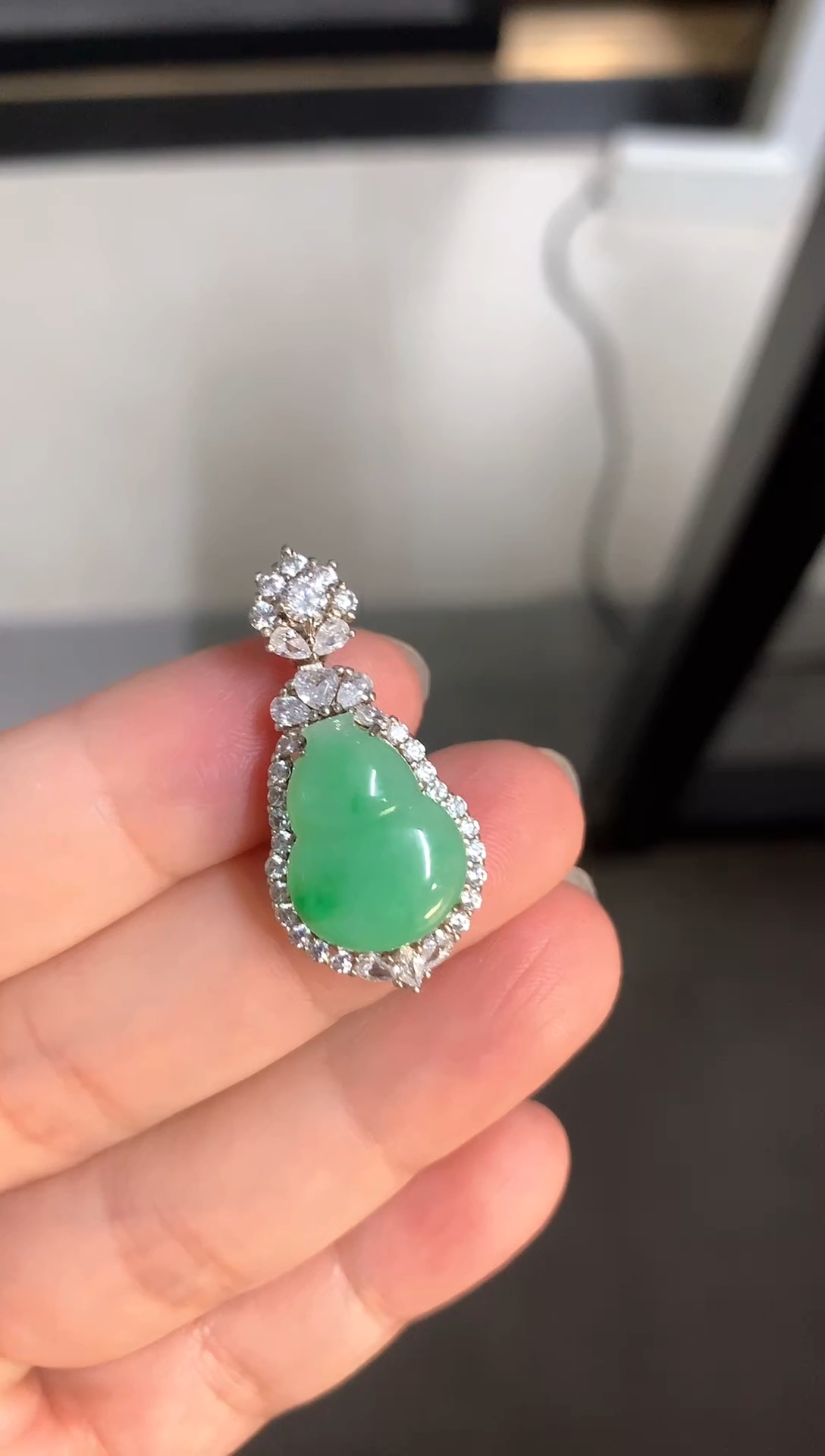 翡翠未镶嵌颈饰翡翠葫芦吊坠