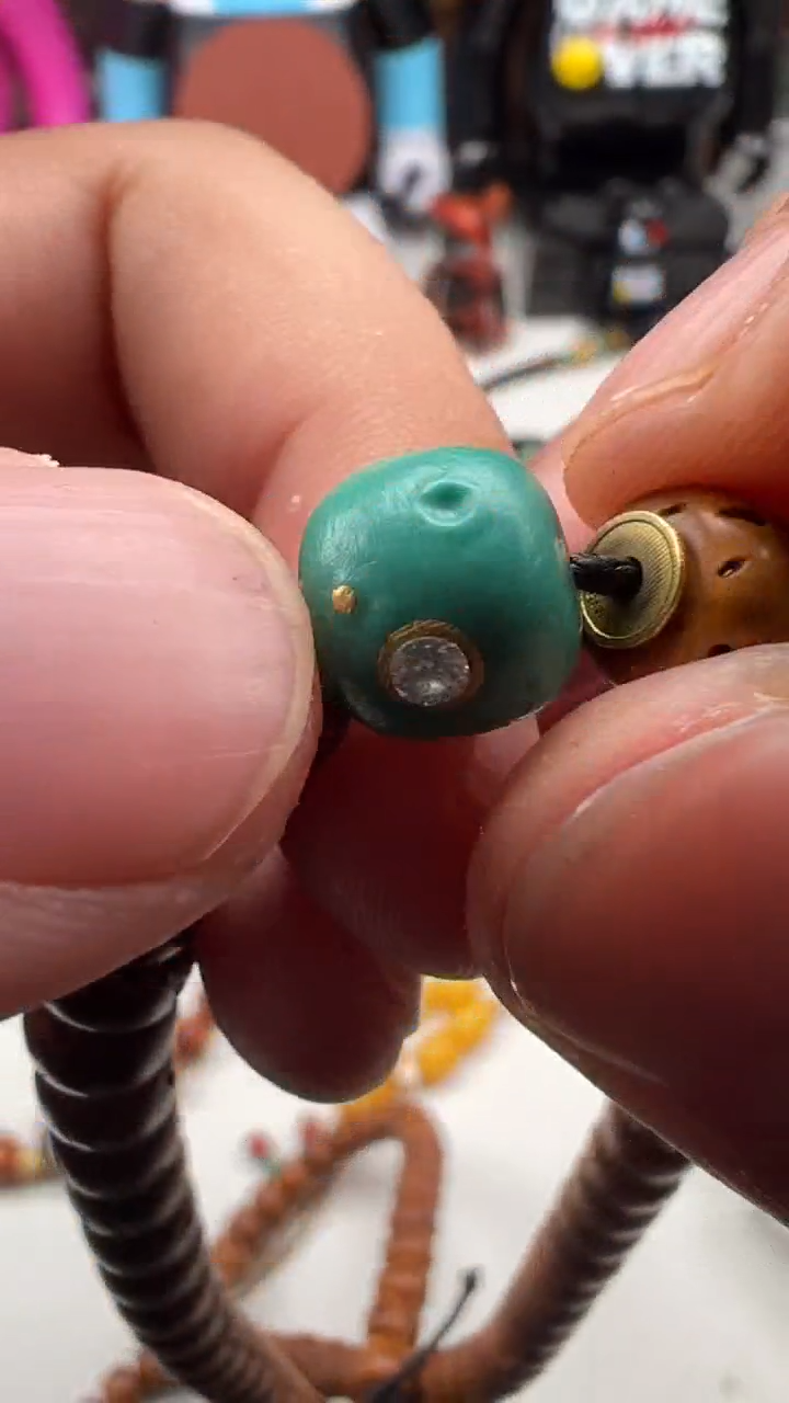 【闪购商品】绿松石吊坠(不含链)18K金镶嵌18k镶嵌绿松石珠子