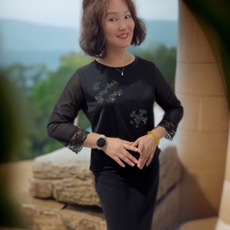 彥竹韩国正品气质T恤洋气常规圆领女性秋季时尚