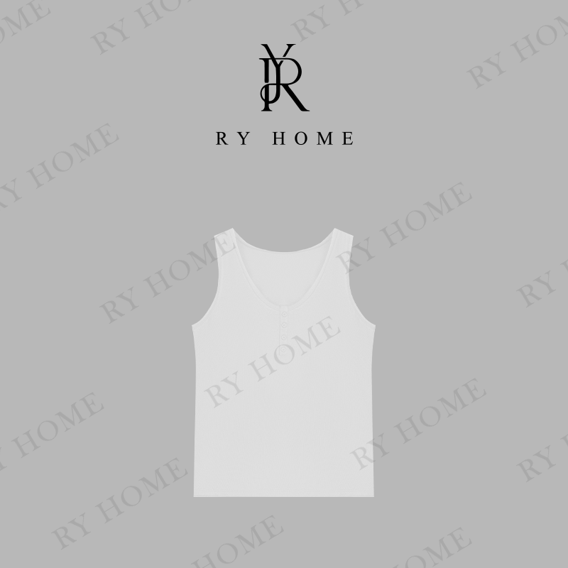 【容雨RYHOME】亚麻＋休闲单排扣吊带背心251BX0066