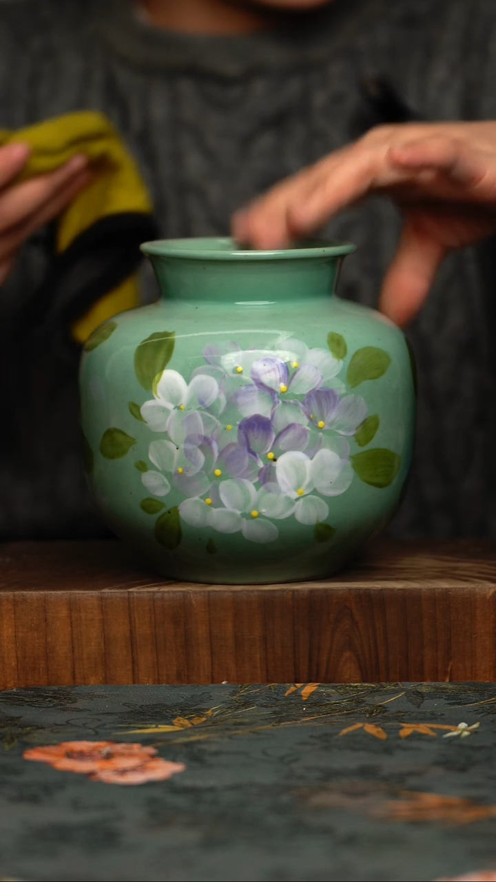 瓷片釉下彩手工手绘同款