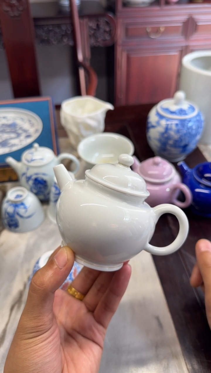 风*过天义华 柴窑仿古泥白胎 巨轮珠壶