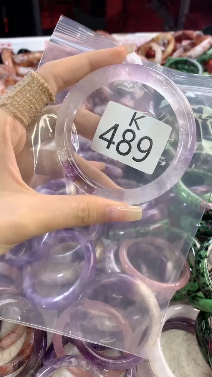 水晶手镯K未镶嵌水晶489-61