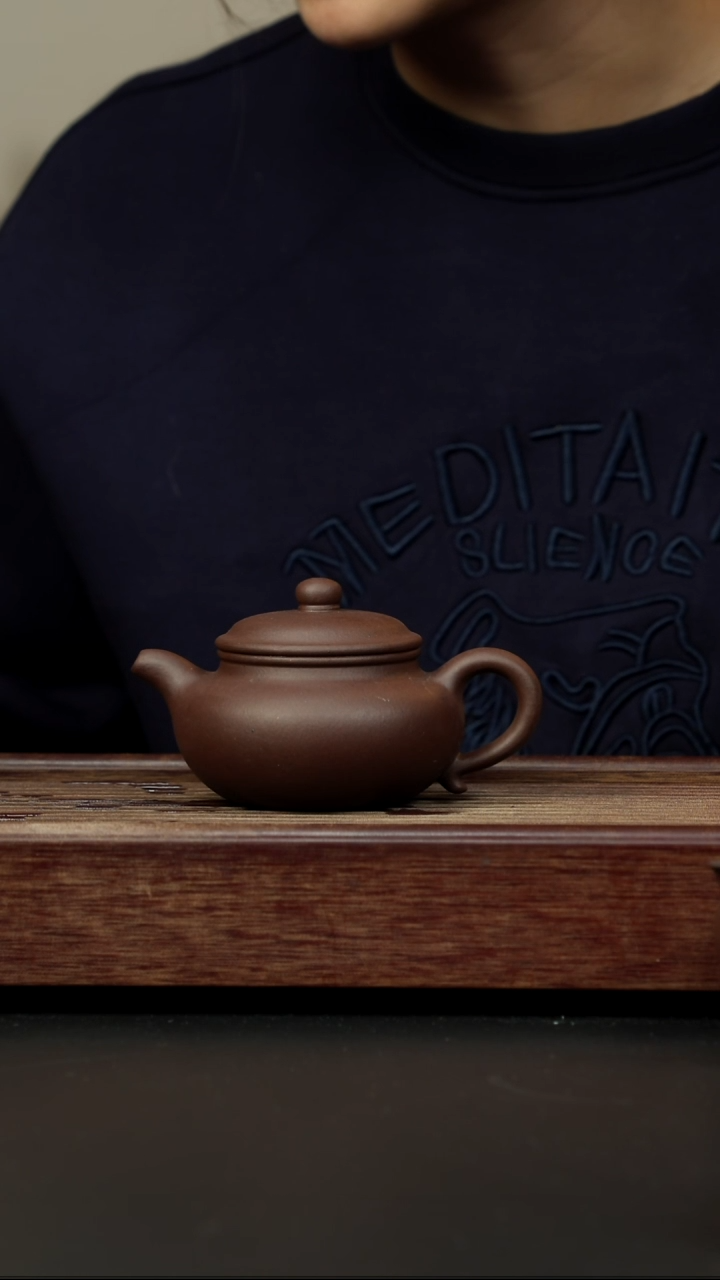 紫砂茶壶老紫泥 仿古