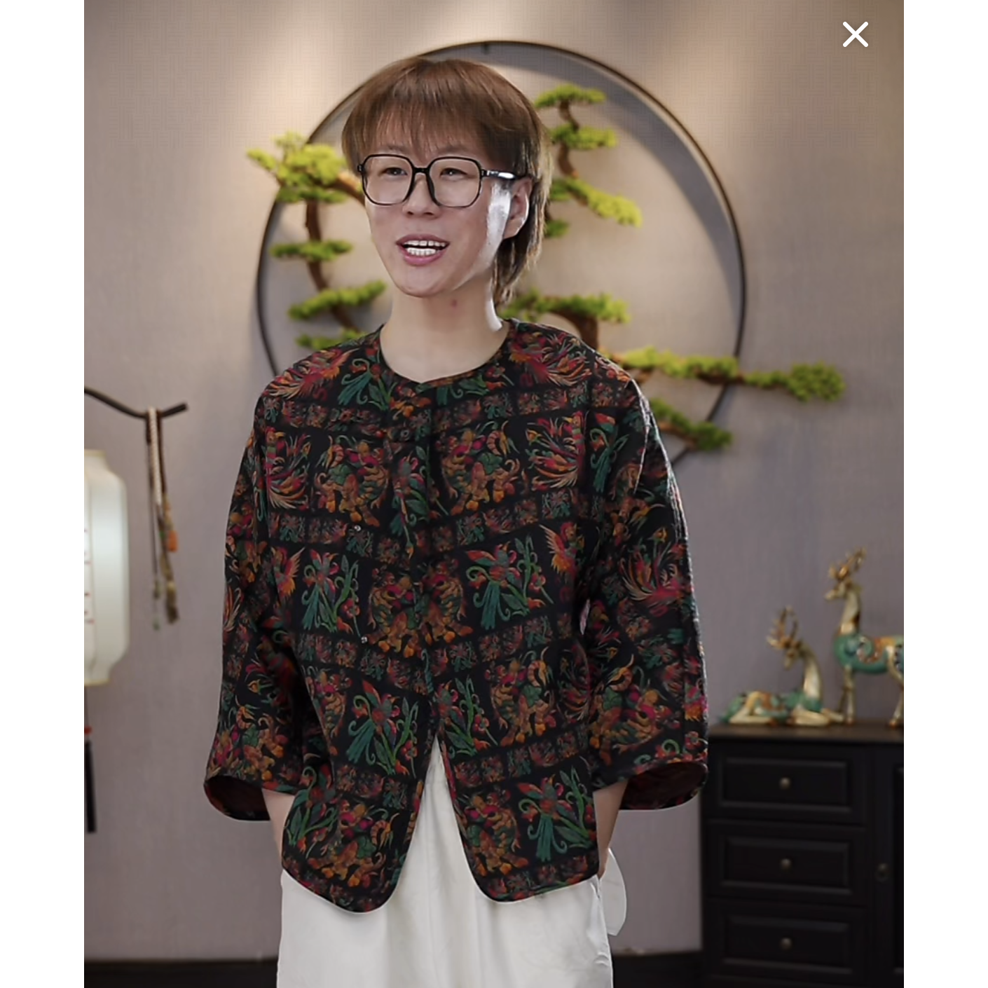 【千奈莉 麟子凤雏】锦油绸春秋冬百搭舒适上衣YJ264