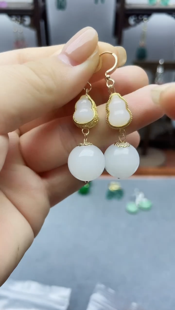 未镶嵌和田玉耳饰220000