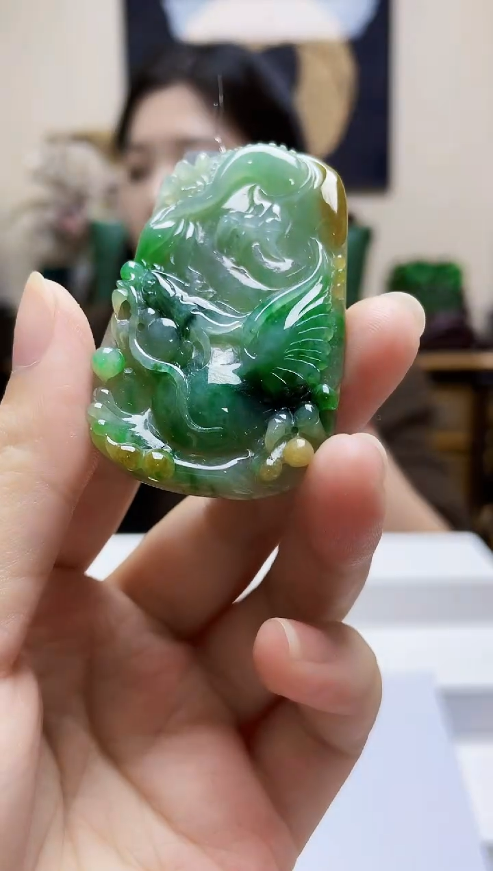 未镶嵌定制翡翠孙*吊坠309