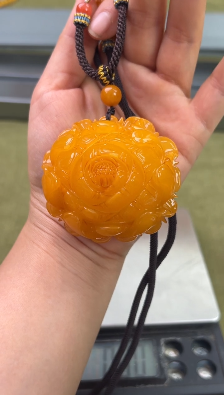 裸石琥珀未镶嵌琥珀蜜蜡吊坠