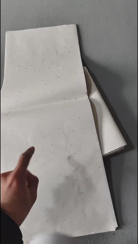 27*70纯手工白色洒金50张