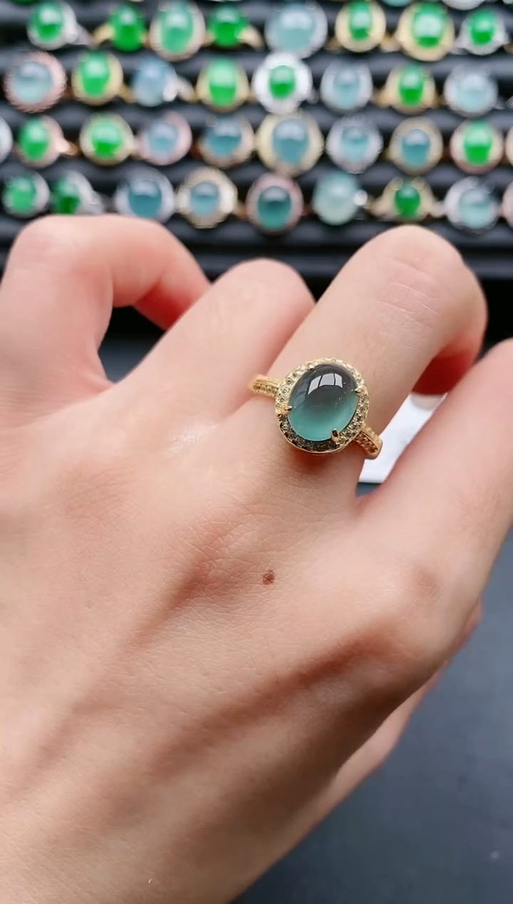 【闪购商品】翡翠戒指银S925镶嵌11111111