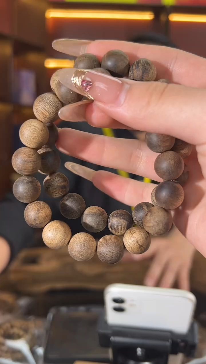 手串沉香96号19克黑棋文莱多样性发一