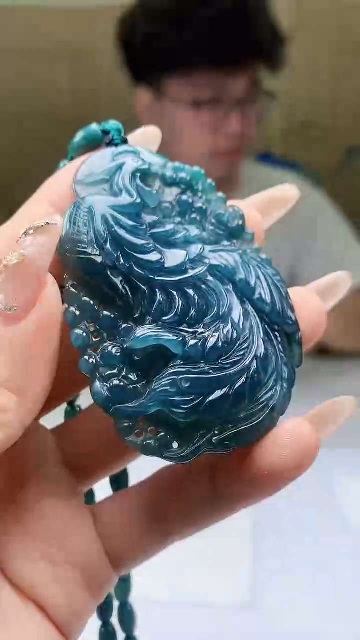 【闪购商品】定制翡翠未镶嵌4688ty-毛货挂件60