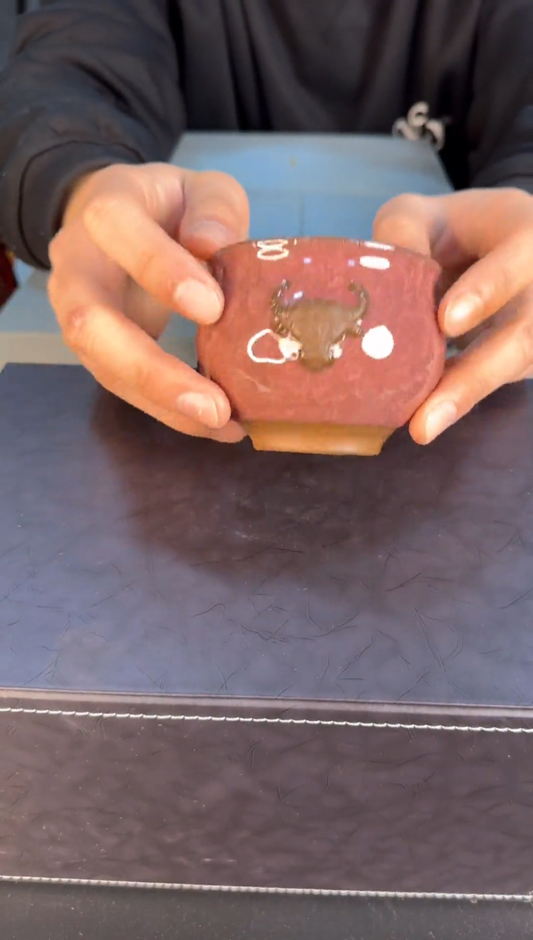 【闪购商品】牛气冲天冰裂纹主人杯