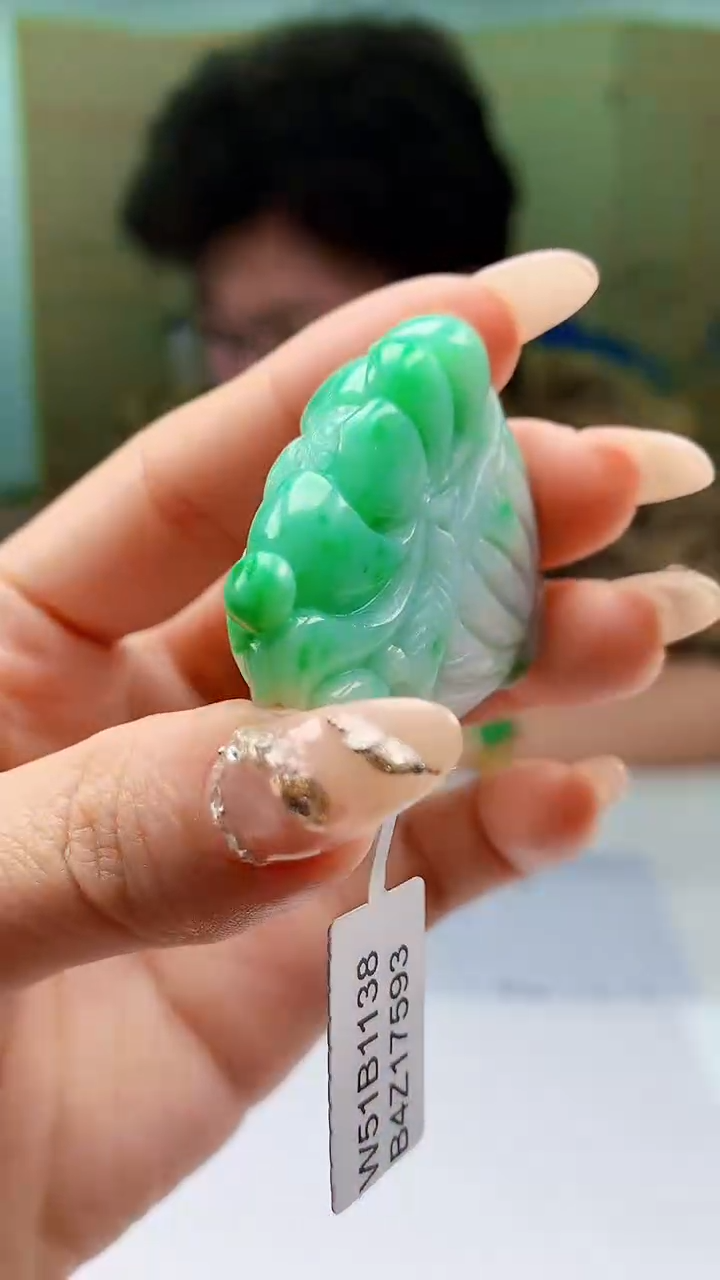 【闪购商品】定制翡翠未镶嵌4688ty-毛货挂件108