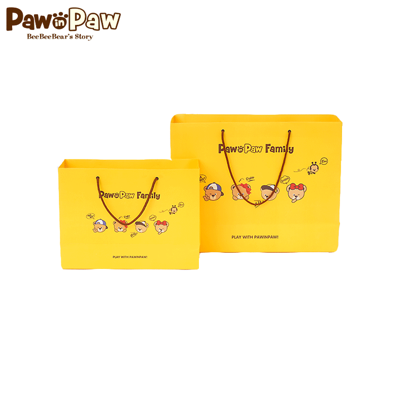 PawinPaw手提礼品包装袋小熊秋冬礼品袋手提袋袋子