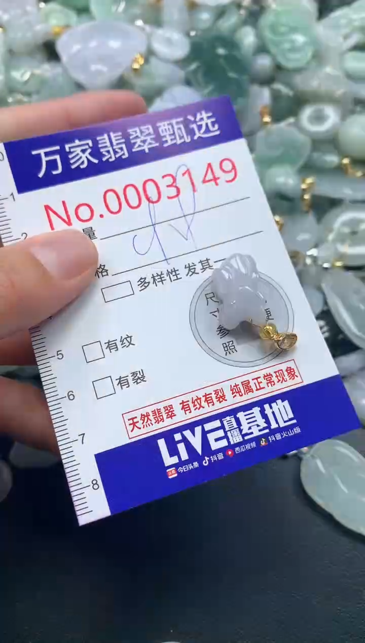 吊坠(不含链)未镶嵌翡翠3149