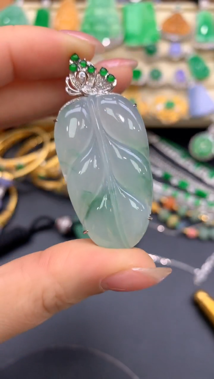 【闪购商品】翡翠颈饰18K金镶嵌486-中国好珍宝