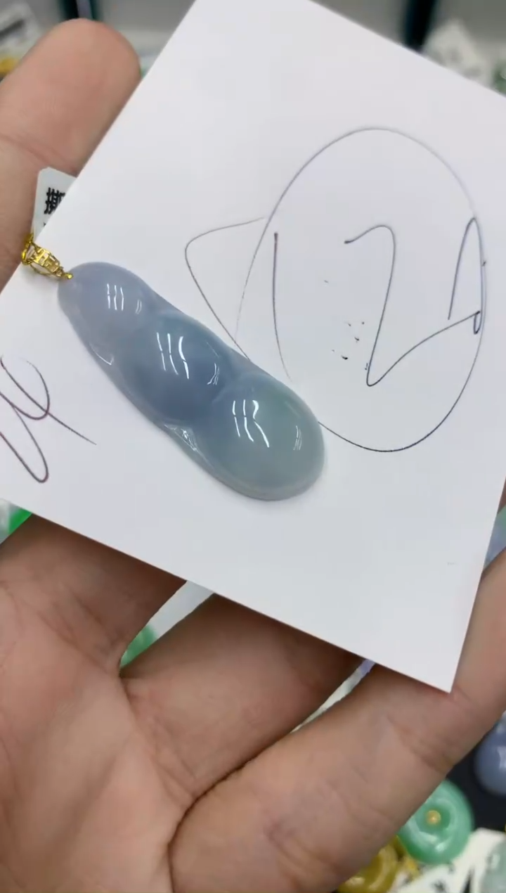 【闪购商品】翡翠颈饰18K金镶嵌号链接111111