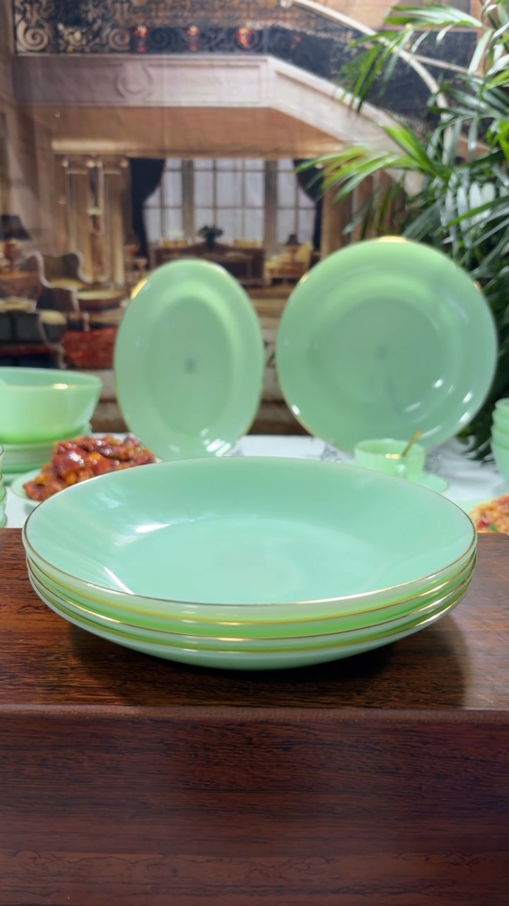 【闪购商品】....8英寸深盘4个  玉瓷【贝美】