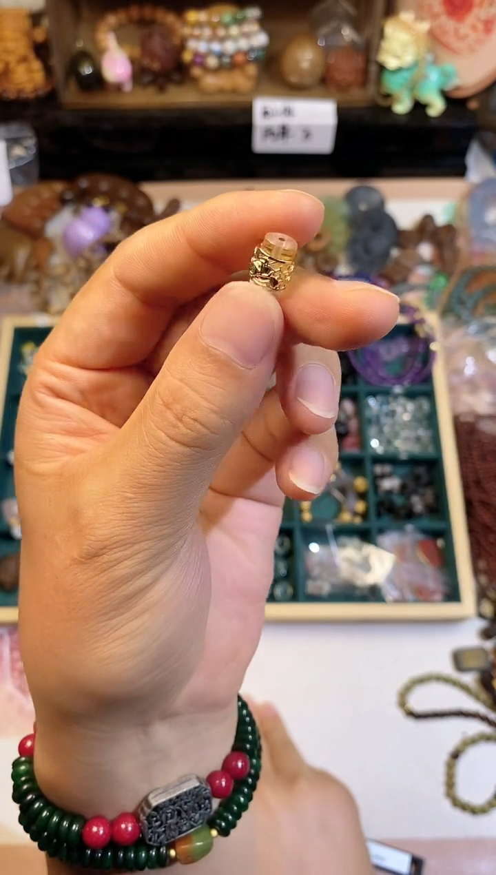 合金手链玛瑙/玉髓龙柱桶珠发1
