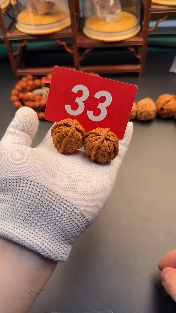 把件文玩核桃37雨花石四棱