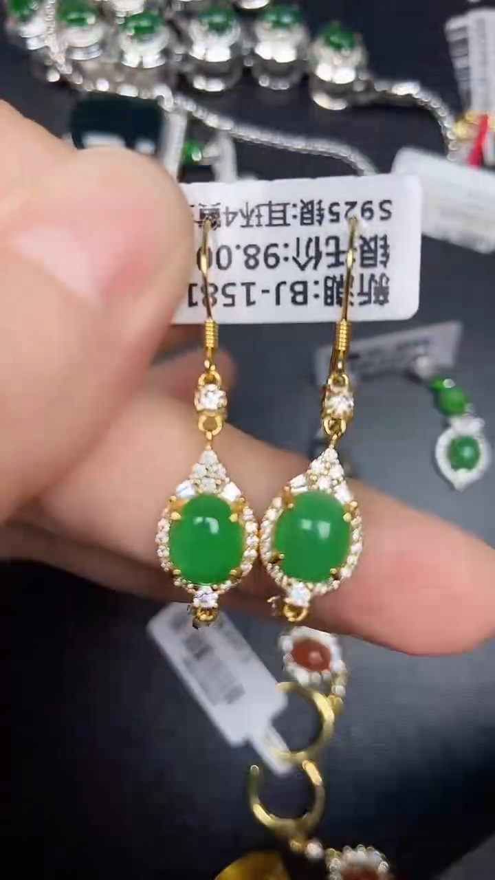 银S925镶嵌戒指翡翠5000