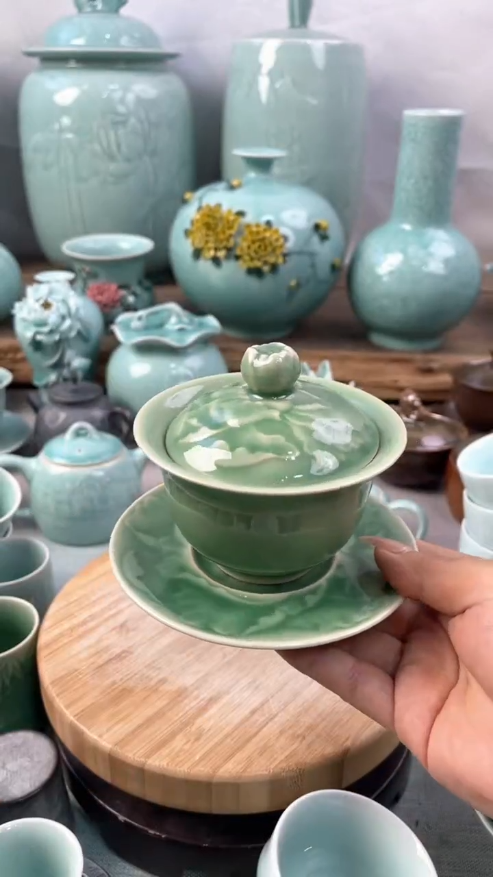 【闪购商品】特价 微瑕 慧仙青瓷