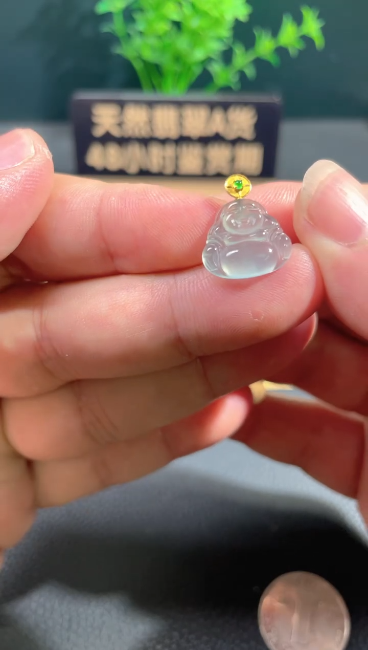 【闪购商品】翡翠颈饰18K金镶嵌翡翠