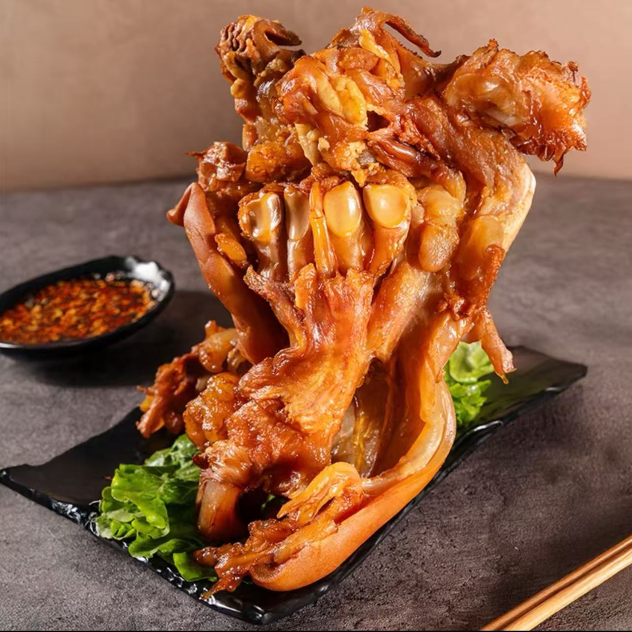 【】买二斤送一斤】清真卤味牛蹄带主筋全熟去骨酱香浓郁Q弹开袋即食