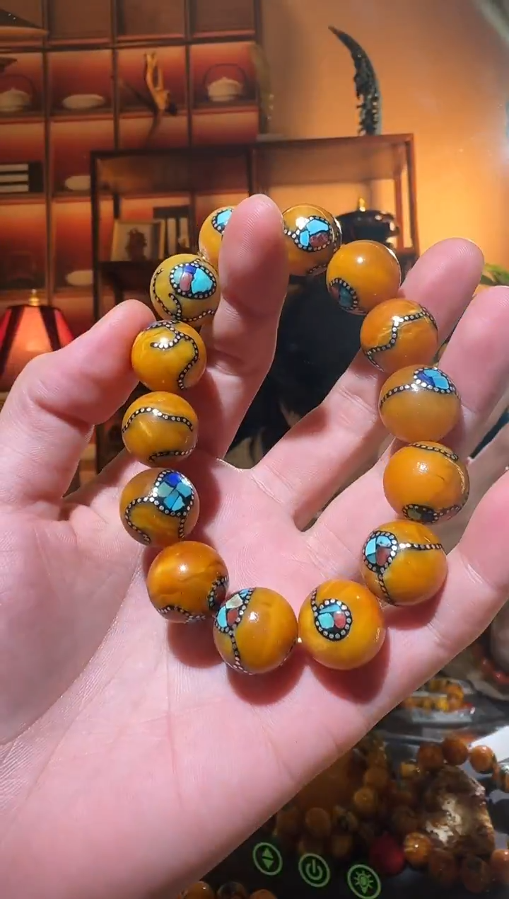 蜜蜡颈饰未镶嵌9573天然蜜蜡珠宝奇石