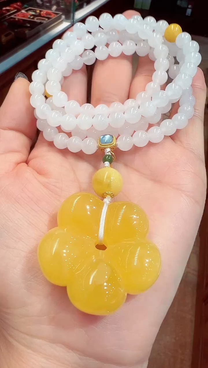 【闪购商品】蜜蜡吊坠(赠链)未镶嵌蜜蜡吊坠